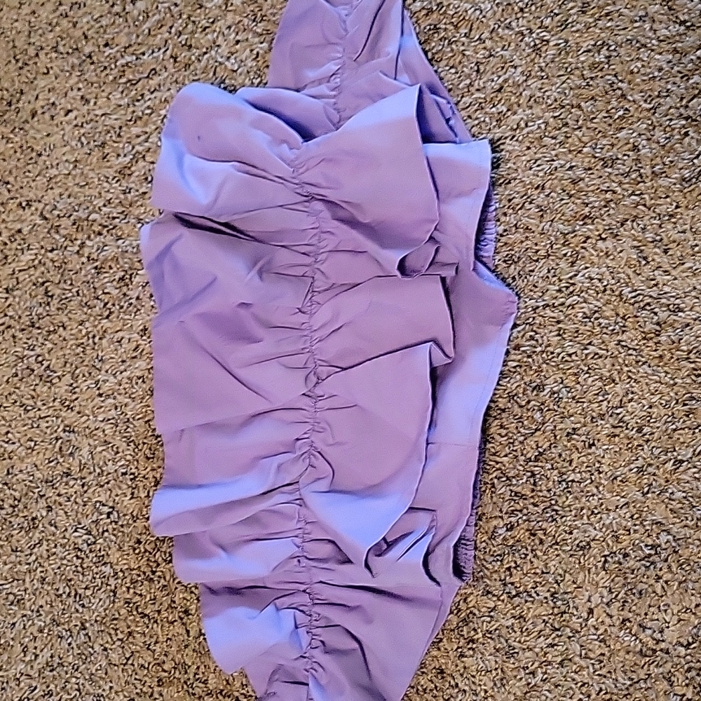 Lilac/lavender strapless top